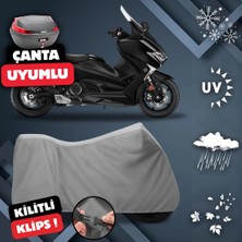 ULTRASHOP Yamaha Tmax 500 Motosiklet Brandası Arka Çanta Uyumlu Su Geçirmez Motosiklet Branda