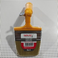Novax Plastik Saplı Robot Fırça Sap Takılabilir Boya Fırça Rulo Üstün Kalite Maximum Performans No :4