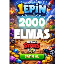 1Epin Brawl Stars 2000 Elmas Supercell Tr