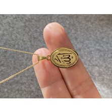 Kurukafa Gift Allah Yazılı Rodyum Kaplama Kolye