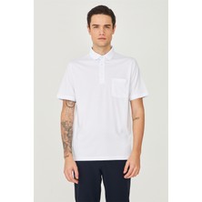 White Stone Beyaz Polo Yaka T-Shirt