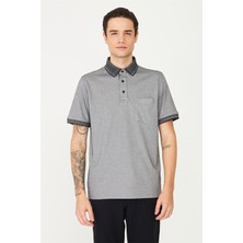 White Stone Siyah/Beyaz Polo Yaka T-Shirt