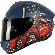 Axxis Motosiklet Full Face Draken S V.2 Çok Renkli Motorcu Kaskı Çift Vizörlü