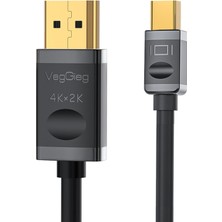 Renklimestore 4K Mini Displayport To Display Port Kablo 1.5 Metre
