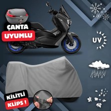 ULTRASHOP Yamaha Nmax 125 Motosiklet Brandası Arka Çanta Uyumlu Su Geçirmez Motosiklet Branda