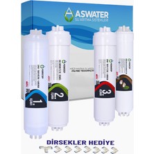As Water Ihlas Aura Cebilon  Silver, Platinium ve Plus Modelleri ile Uyumlu Inline 4 Aşamalı Filtre Seti
