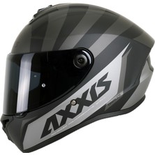 Axxis Motosiklet Full Face Draken S Matt Black Premıer B1 Motorcu Kaskı Çift Vizörlü