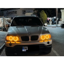 Nos Bmw X5 Angel Seti, Turuncu 4 Adet, E53 Turuncu Far Içi Halka, Bmw Angel