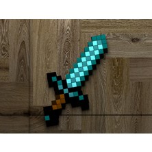 Minecraft Elmas Kılıç 3 D Baskı