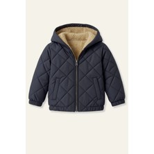 Zeyland Unisex Çocuk Kapüşonlu Mont - Lacivert