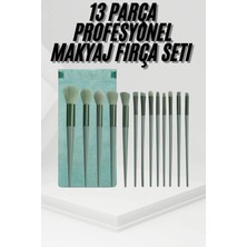 K-Yonlineticaret 13 Parça Taşınabilir Kılıflı Profesyonel Makyaj Fırça Seti Pudra Allık Fondöten Fır