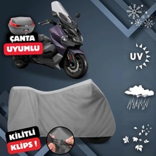 ULTRASHOP Sym Maxsym Tl 508 Motosiklet Brandası Arka Çanta Uyumlu Su Geçirmez Motosiklet Branda