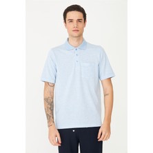 White Stone Açık Mavi Polo Yaka T-Shirt