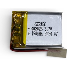 402025 3.7V 150 Mah Lipmer Pil (DEVRELI/1.5A)