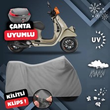 ULTRASHOP Vespa Gtv 300 Ie Motosiklet Brandası Arka Çanta Uyumlu Su Geçirmez Motosiklet Branda