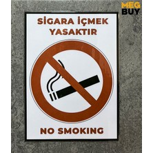 Megbuy Sigara Içmek Yasaktır Uyarısı No Smoking Kendinden Yapışkanlı Uyarı Levhası