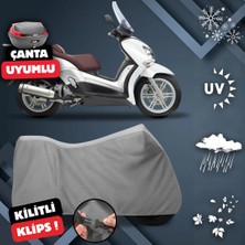 ULTRASHOP Yamaha X-City 250 Motosiklet Brandası Arka Çanta Uyumlu Su Geçirmez Motosiklet Branda