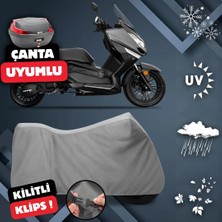 ULTRASHOP Yukı T9 Strom 125 Motosiklet Brandası Arka Çanta Uyumlu Su Geçirmez Motosiklet Branda