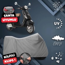 ULTRASHOP Vespa Lx 150 I.e Motosiklet Brandası Arka Çanta Uyumlu Su Geçirmez Motosiklet Branda