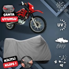 ULTRASHOP Skygo Sg 200GY Motosiklet Brandası Arka Çanta Uyumlu Su Geçirmez Motosiklet Branda