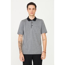 White Stone Siyah Polo Yaka T-Shirt