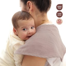 Bebekevi Oeko-Tex® %100 Pamuk Müslin Bebek Omuz Örtüsü – Emzirme Omuz Örtüsü