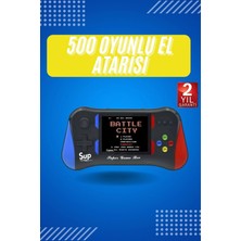 K-Yonlineticaret 3.5 Inç 500 Klasik Retro Oyun Yüklü Kollu Oyun Konsolu