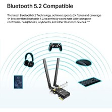 Renklimestore TX20E, AX1800 Wi-Fi 6 Bluetooth 5.2 Pcıe Ağ Kartı
