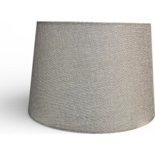 Mars Concept Kumaş Abajur Şapkası 35 cm Alt Çap Modern Dekoratif Lambader ve Abajur Uyumlu