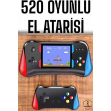 K-Yonlineticaret Gamepad Joystick 500 Oyunlu Retro Oyun Konsolu Tv Bağlantı Özellikli 2 Kişilik Dest