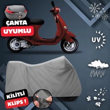 ULTRASHOP Vespa Et 4 Motosiklet Brandası Arka Çanta Uyumlu Su Geçirmez Motosiklet Branda
