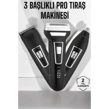 K-Yonlineticaret 3 Başlıklı Profesyonel Tıraş Makinesi