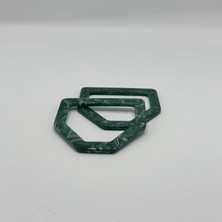 Aynalı Altıgen Akrilik Sap Zümrüt