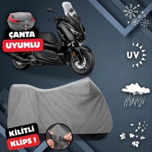 ULTRASHOP Yamaha X-Max 400 Motosiklet Brandası Arka Çanta Uyumlu Su Geçirmez Motosiklet Branda
