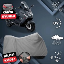 ULTRASHOP Sym Gts 250İ Evo Motosiklet Brandası Arka Çanta Uyumlu Su Geçirmez Motosiklet Branda