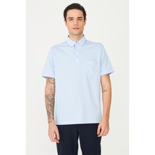 White Stone Mavi Polo Yaka T-Shirt