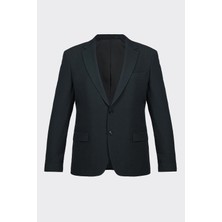 White Stone Koyu Yeşil Kapak Cepli Smart Casual Ceket