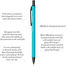 Renklimestore Hexagonr Mekanik Kurşun Kalem Turkuaz 0.7 mm