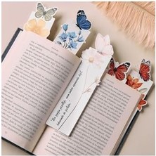 Renklimestore Renkli Kelebek Figürlü Mesajlı Kitap Ayracı