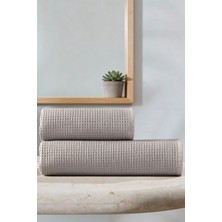 2'li Waffle Dokuma %100 Pamuk Havlu Seti | 70X140 ve 50X90 cm - Premium, Modern, Soft, Hızlı Kuruma