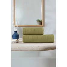 2'li Waffle Dokuma %100 Pamuk Havlu Seti | 70X140 ve 50X90 cm - Premium, Modern, Soft, Hızlı Kuruma