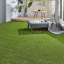 Morilu Yeşil Sarı Suni Çim Halı - 30 mm Yapay Çim - Tüm Ölçülerde Dekoratif Çim