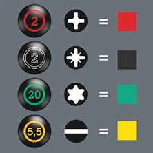 Renklimestore 05008852001 350 Ph Stubby/karbüratör Tornavida, 3 x 25 mm