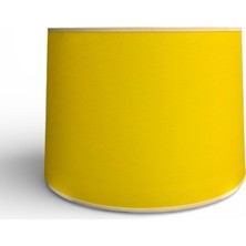 Mars Concept Kumaş Abajur Şapkası 35 cm Alt Çap Modern Dekoratif Lambader ve Abajur Uyumlu