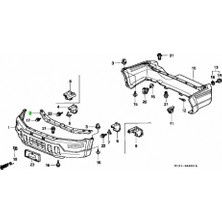 TŞT Honda Crv Ön Tampon Demiri Üst 1997-2001 (Oem No:  71141S10010ZZ)