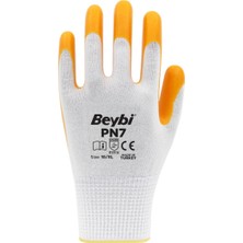Beybi Pn7 Polyester Örme Nitril Eldiven-No:10-12'li Paket