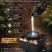 Norino 🌊 Yüzen Çaydanlık LED Masaüstü Su Çeşmesi