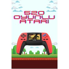 K-Yonlineticaret 520 Retro Oyunlu El Konsolu Atari Oyun Konsolu Taşınabilir