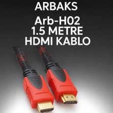 Norino 1.5 Metre Hasırlı Örgülü HDMI Kablo Arbaks ARB-H02