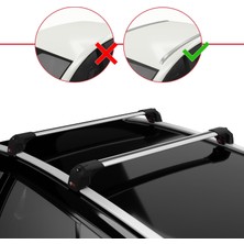 Acpar Seat Ibiza 4 (6j) St 2010-2017 Arası ile Uyumlu Ace-2 Model Ara Atkı Tavan Barı Gri 2 Adet